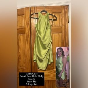 Lime Green Mini Dress from Hello Molly